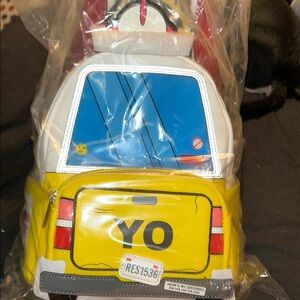 Loungefly Yellow and Blue Backpack Bold Style